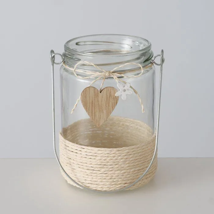 Produktbild Windlicht Weavy Herz 11cm – Hauptansicht