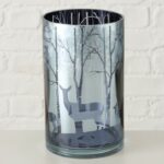 Windlicht Winta 20cm hellblau – Hauptansicht