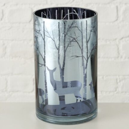 Windlicht Winta 20cm hellblau – Hauptansicht