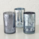 Windlicht Winta 20cm hellblau – Produktansicht