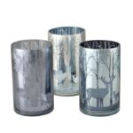 Windlicht Winta 20cm hellblau – Produktansicht