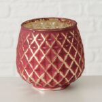 Windlicht Yamuna 9cm rot Variante 1 – Hauptansicht