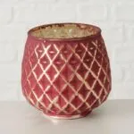 Windlicht Yamuna 9cm rot Variante 1 – Hauptansicht