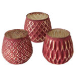 Windlicht Yamuna 9cm rot Variante 1 – Produktansicht