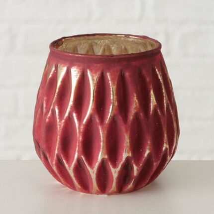 Windlicht Yamuna 9cm rot Variante 2 – Hauptansicht
