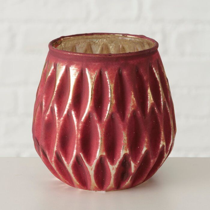 Produktbild Windlicht Yamuna 9cm rot Variante 2 – Hauptansicht