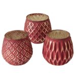 Windlicht Yamuna 9cm rot Variante 1 – Produktansicht