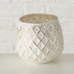 Windlicht Yamuna 9cm weiß Variante 1 – Hauptansicht