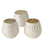 Windlicht Yamuna 9cm weiß Variante 3 – Produktansicht