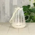 Windlicht mit Kordeldekor 22cm – Produktansicht