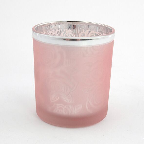 Produktbild Windlicht rosa Rosendesign S – Hauptansicht