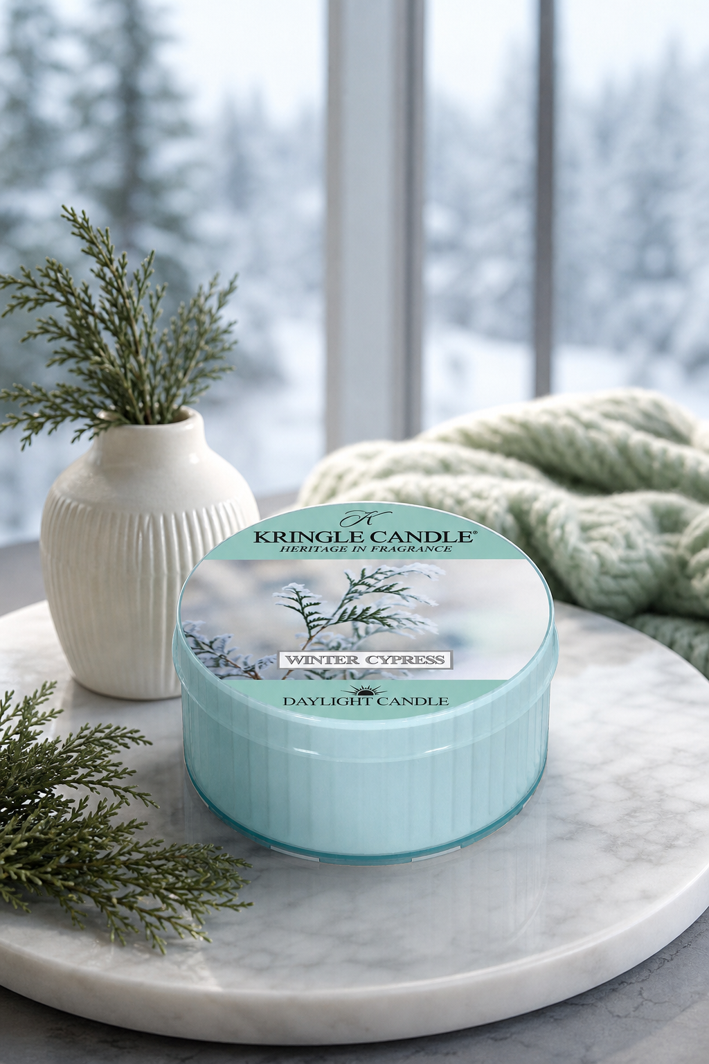 Winter Cypress Daylight 42g in einer stimmungsvollen Anwendungsszene