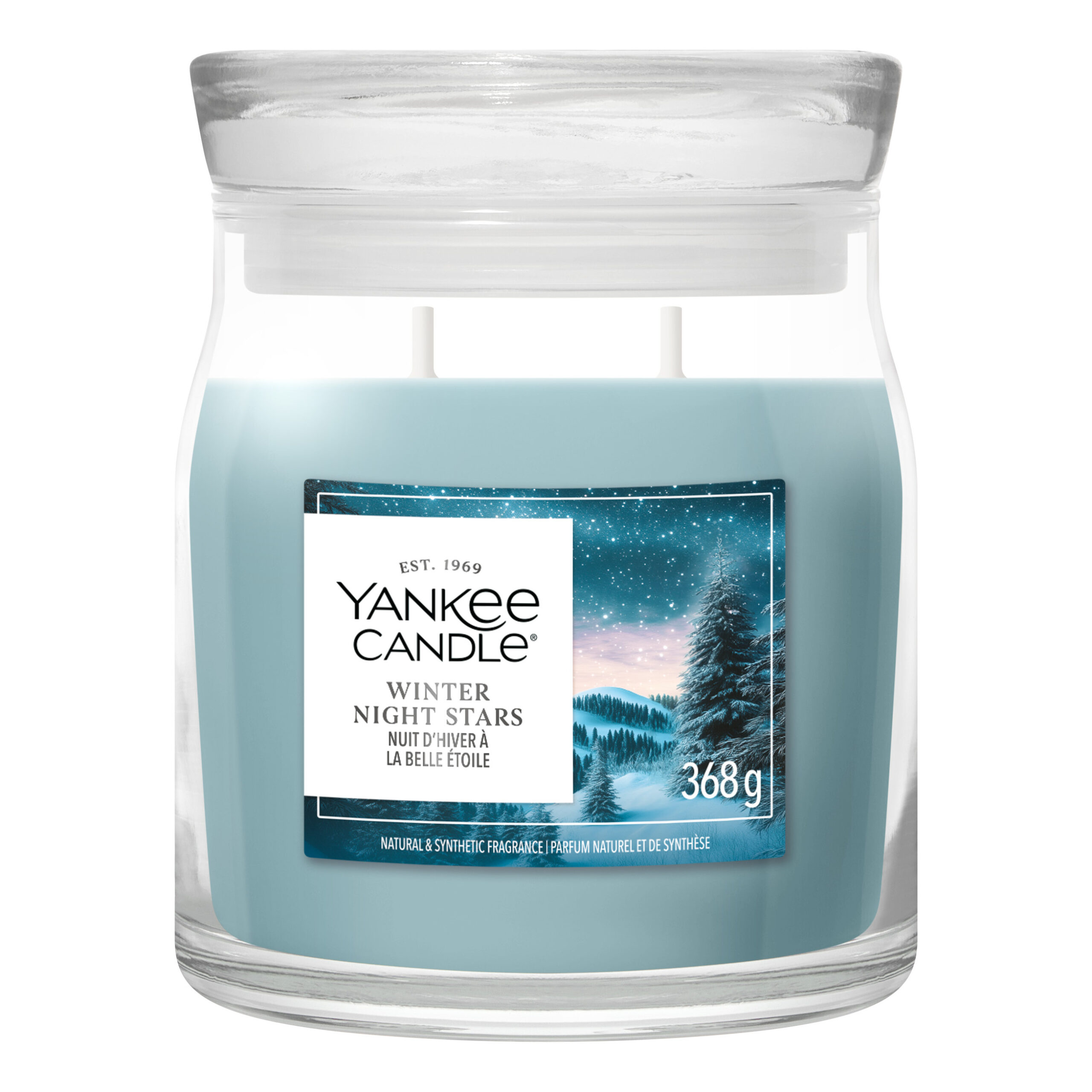 Winter Night Stars Kerze im Glas Yankee Candle Winter Night Stars Kerze im Glas mit zwei Dochten