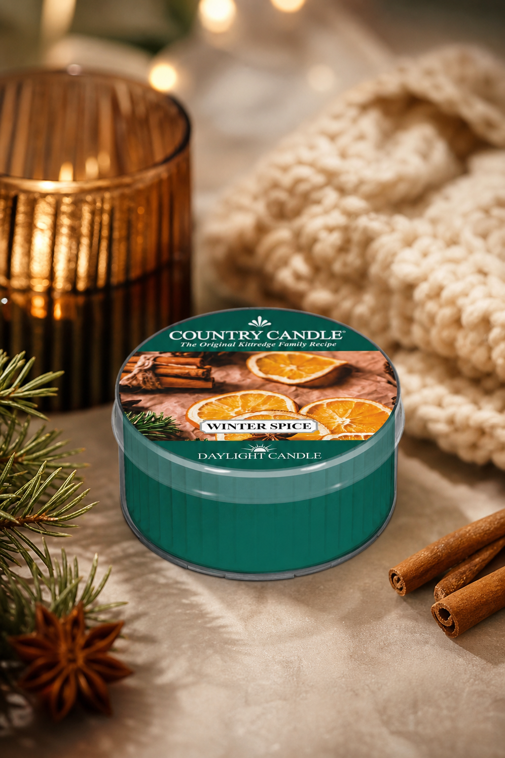Winter Spice Daylight 42g in einer stimmungsvollen Anwendungsszene