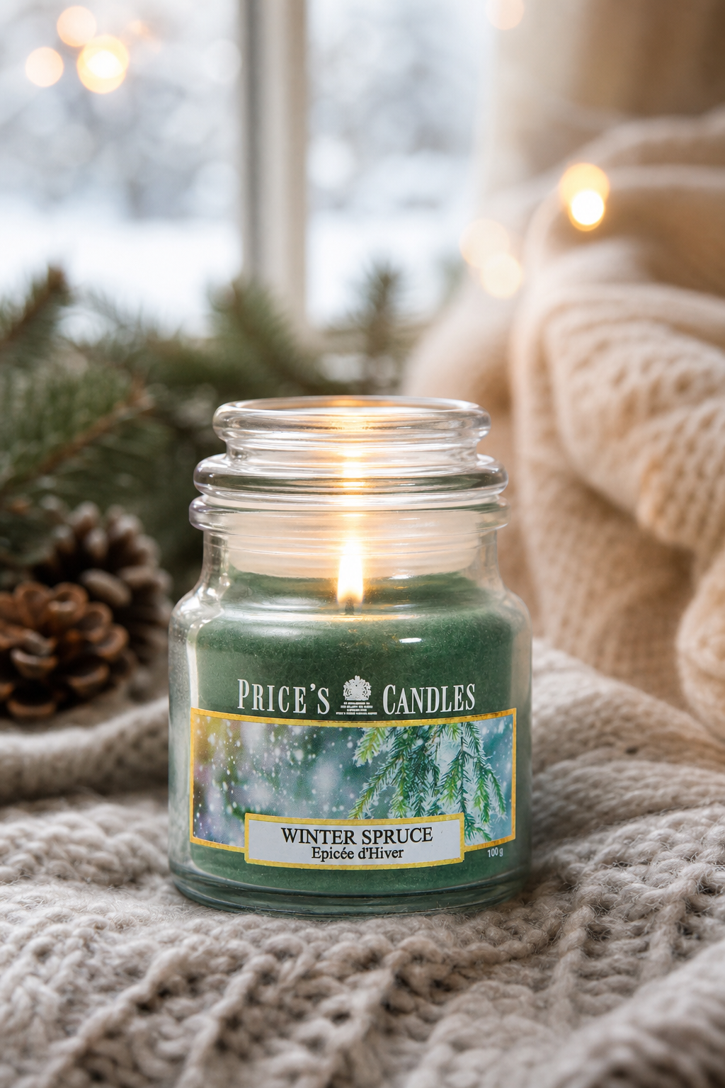 Winter Spruce 100g – Stimmungsbild Winter Spruce 100g in einer stimmungsvollen Anwendungsszene