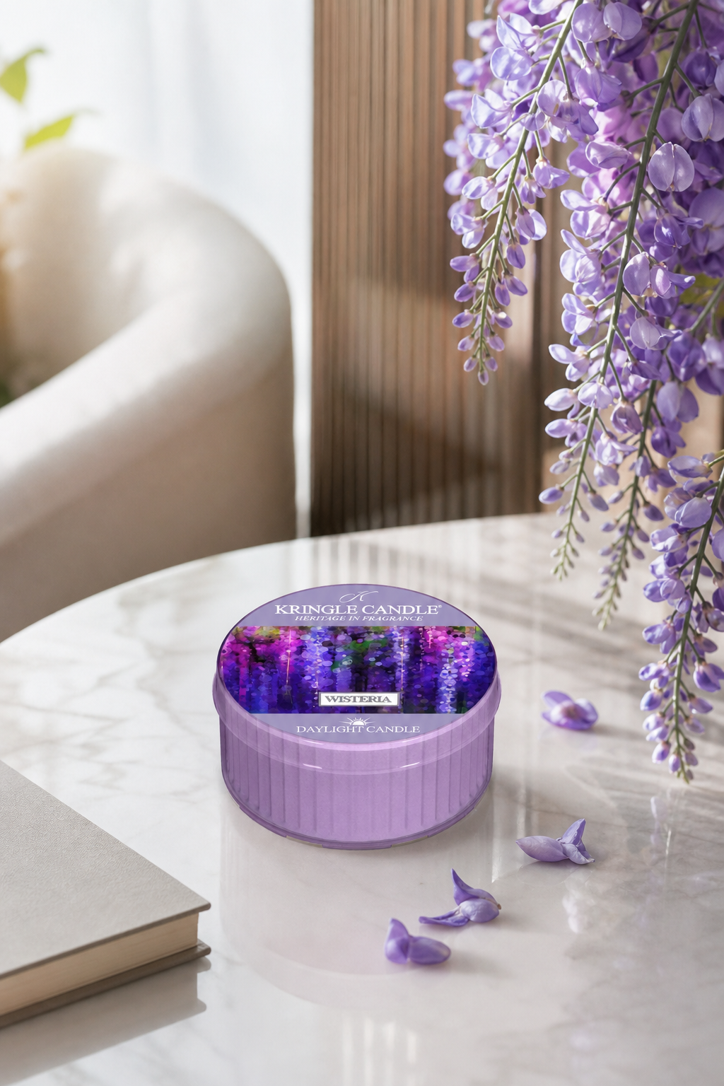 Wisteria Daylight 42g in einer stimmungsvollen Anwendungsszene