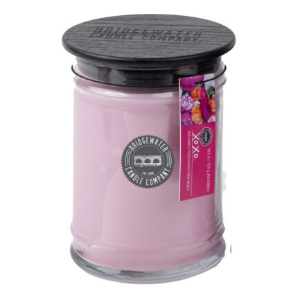 Rosa Bridgewater XoXo Kerze im Glas mit dunklem Deckel