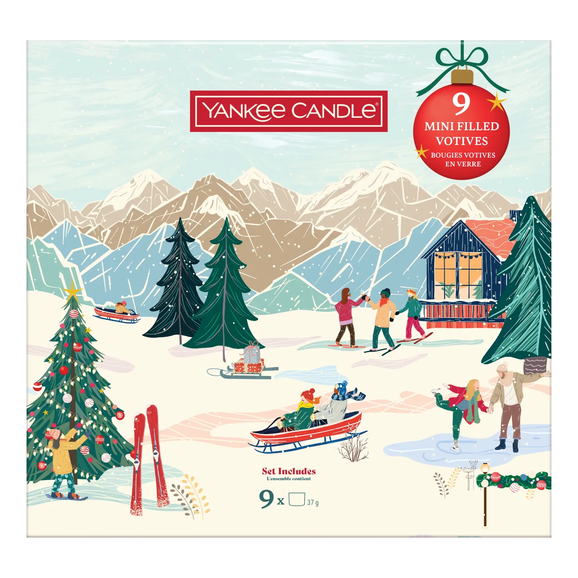 Produktbild Yankee Candle Geschenkset Glasvotivkerzen 6×37g – Hauptansicht