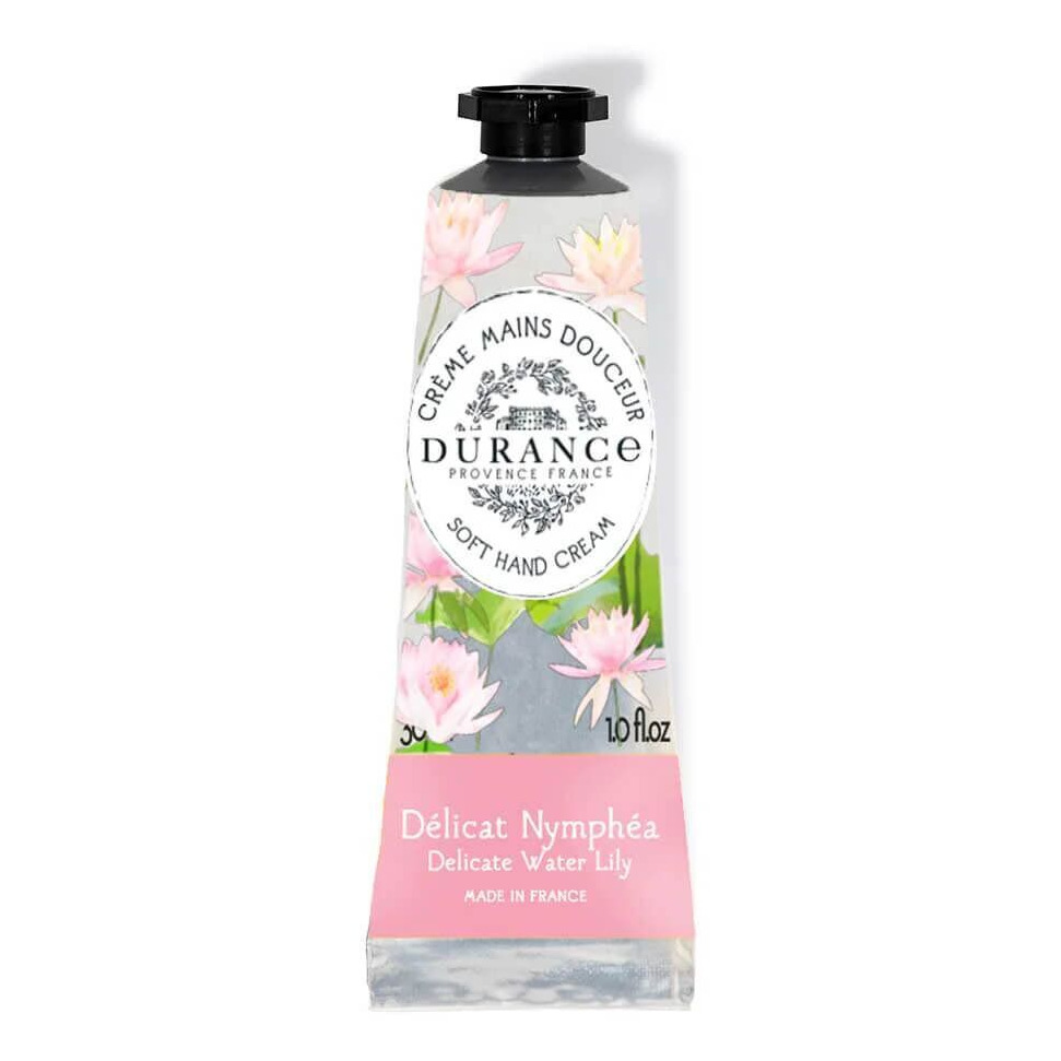 Flasche, Kräuterig, Pflanze, Kosmetik, Parfüm Zarte Seerose Handcreme 30ml – Hauptansicht