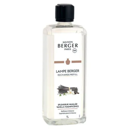 Maison Berger Lampe Berger Nachfüllflasche mit Vanillemotiv und 1-Liter-Angabe
