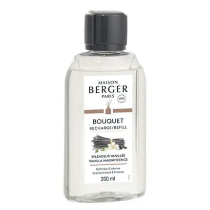 Flasche Maison Berger Paris Bouquet Refill Splendeur Vanillée mit schwarzem Verschluss