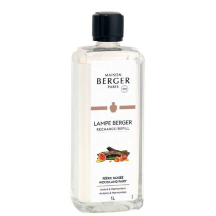 Transparente Nachfüllerflasche von Maison Berger Paris mit Etikett