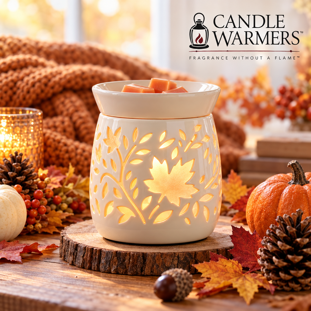 Candle Warmers Duftlampe in herbstlicher Dekoration