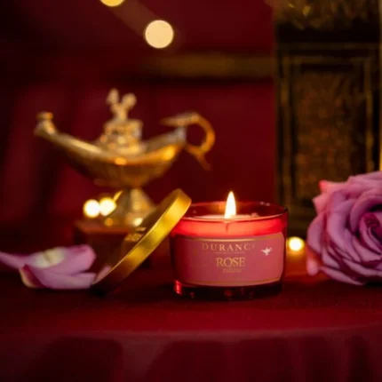 Duftkerze Edelrose 90g von Durance – Produktansicht