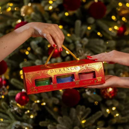 Geschenkset Duftkerzen 3x90g Am Tannenbaum, Ballerina – Produktansicht