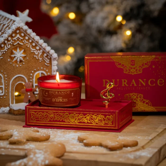 Geschenkset Spieluhr und 90g Duftkerze Lebkuchen – Produktansicht