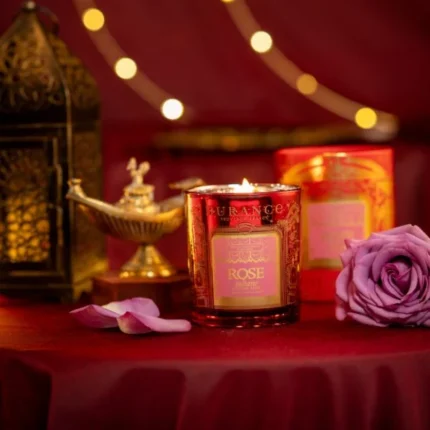 Natürliche Duftkerze 300g Edelrose Sultane von Durance – Produktansicht