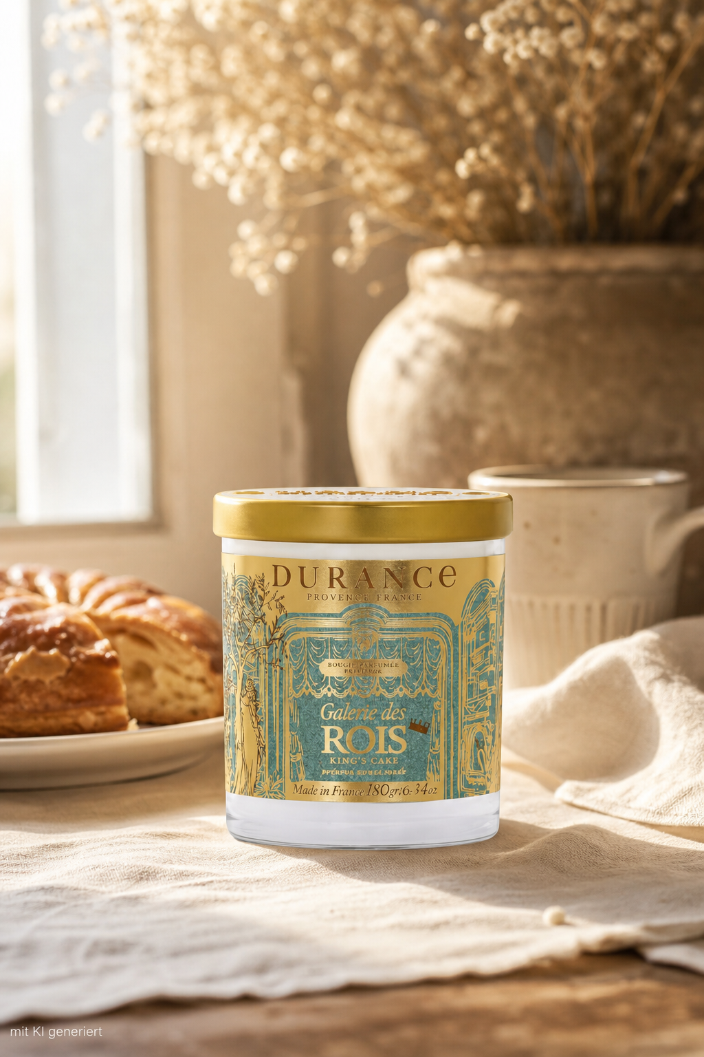 Natürliche Duftkerze Drei Königskuchen 180g von Durance – Produktansicht