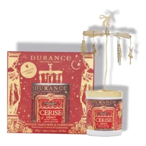 Set mit Karussel und Duftkerze 180gr Samtige Kirsche – Hauptansicht